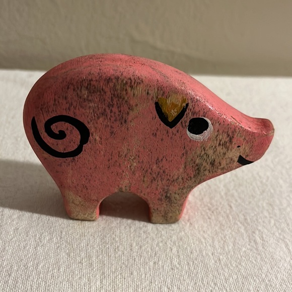 4 Vintage Primitive Wood Carved Hand Painted Farm Animals - Picture 6 of 14